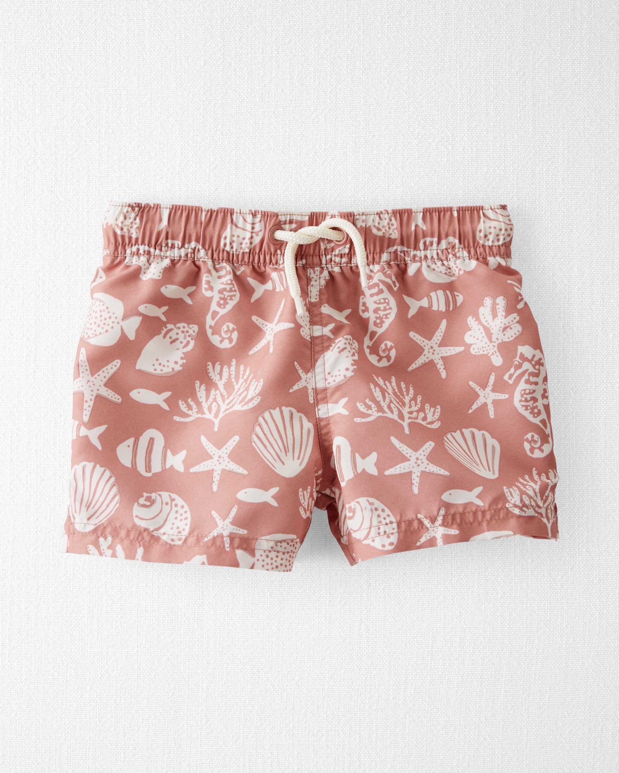 Toddler Seashell Print Recycled Swim Trunks | Carter's