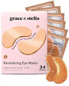 grace & stella Caffeine Under Eye Patches - Awakening Eye Patches for Puffy Eyes and Dark Circles... | Amazon (US)