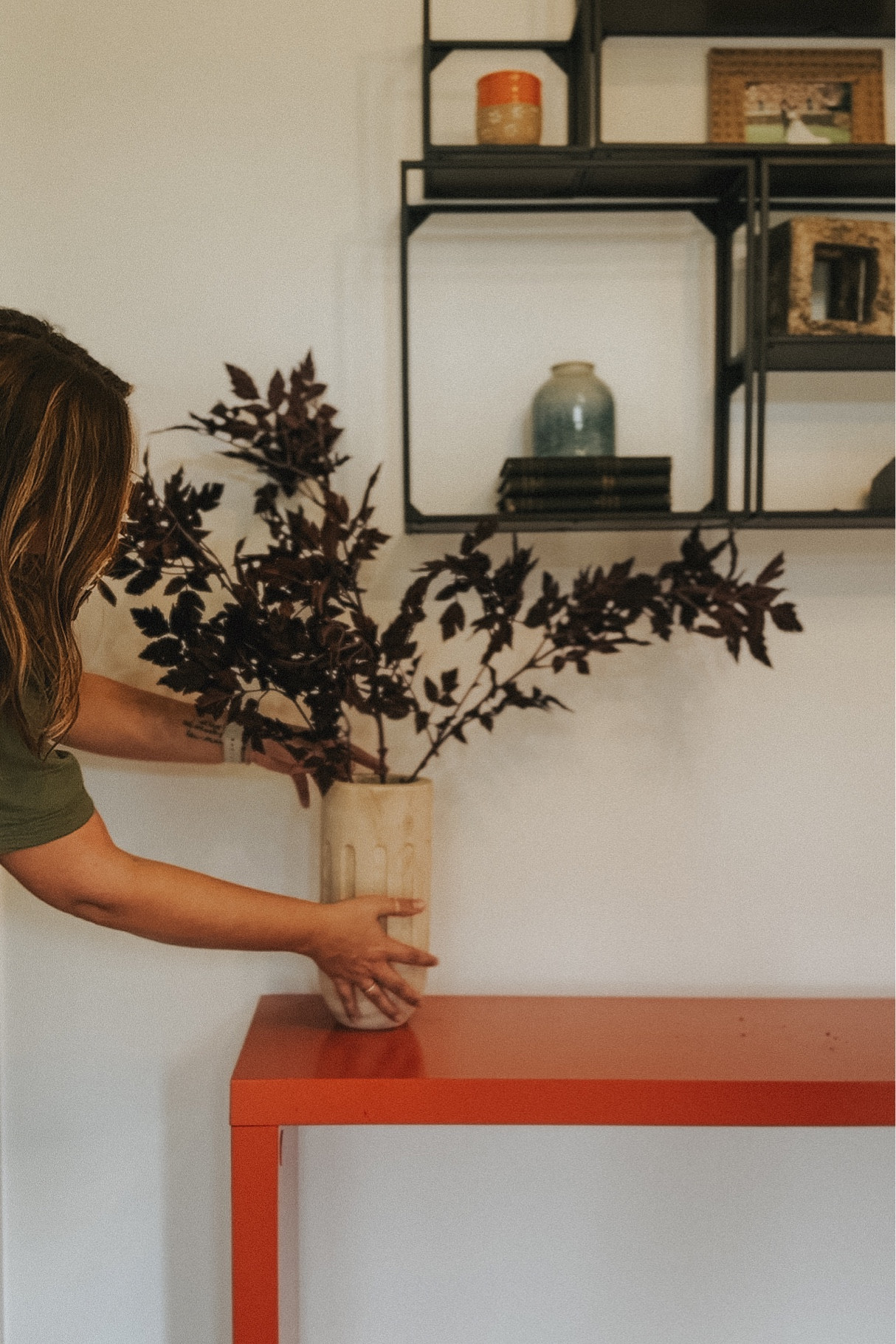 Our entryway details from crate and barrel and afloral. 

Entryway decor , entryway table, built in shelves, faux stems 

#LTKhome #LTKstyletip #LTKSeasonal