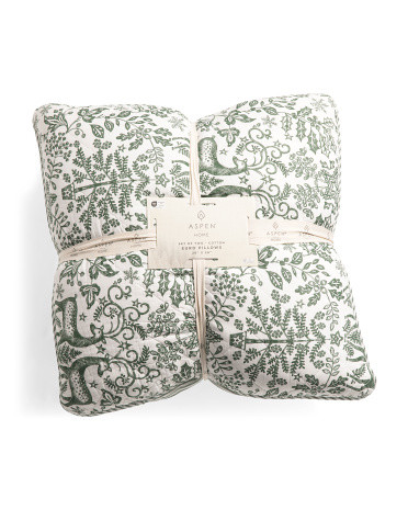 Set Of 2 Reindeer Forest Euros Pillows | TJ Maxx