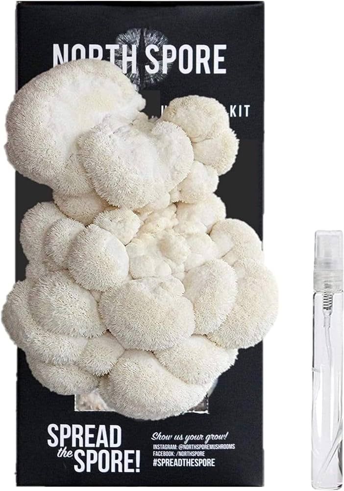 North Spore Organic Lion's Mane Mushroom Spray & Grow Kit (4 lbs) | USDA Certified Organic, Non-G... | Amazon (US)
