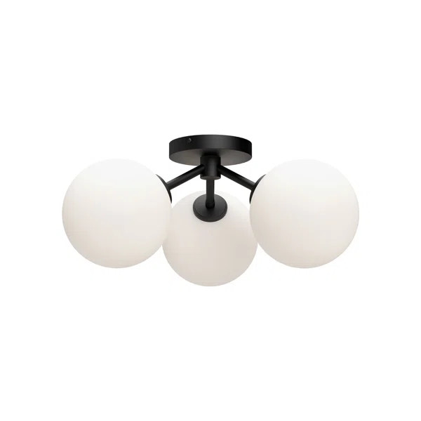 Luanda Glass Semi Flush Mount | Wayfair North America