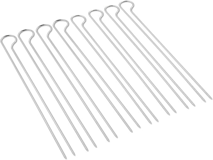 Weber Grilling Skewer Set – 8‑Piece Dual‑Pronged Stainless‑Steel BBQ Skewers for Secure, ... | Amazon (US)