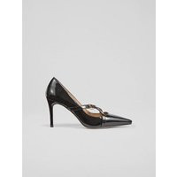Christie Black Crossover Strap Courts, Black | L.K. Bennett (UK)