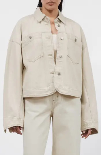 Cotton & Linen Trucker Jacket | Nordstrom
