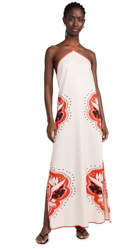 Seven Wonders Women's Western Maxi Dress, Sand/Jaffa, Off White, Print, XL | Amazon (US)