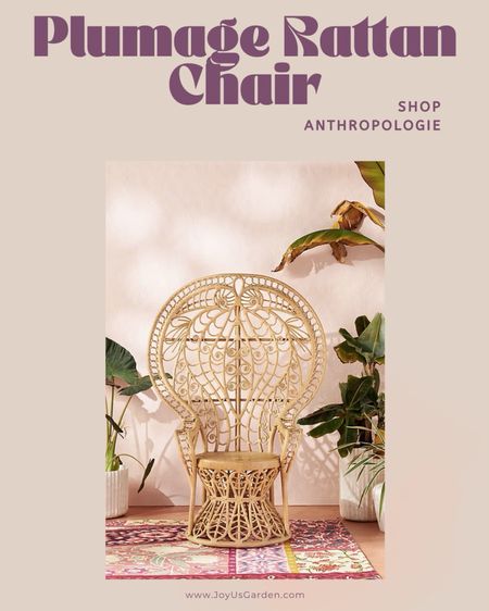 How fun is this plumage rattan chair!?

#LTKover40 #LTKhome