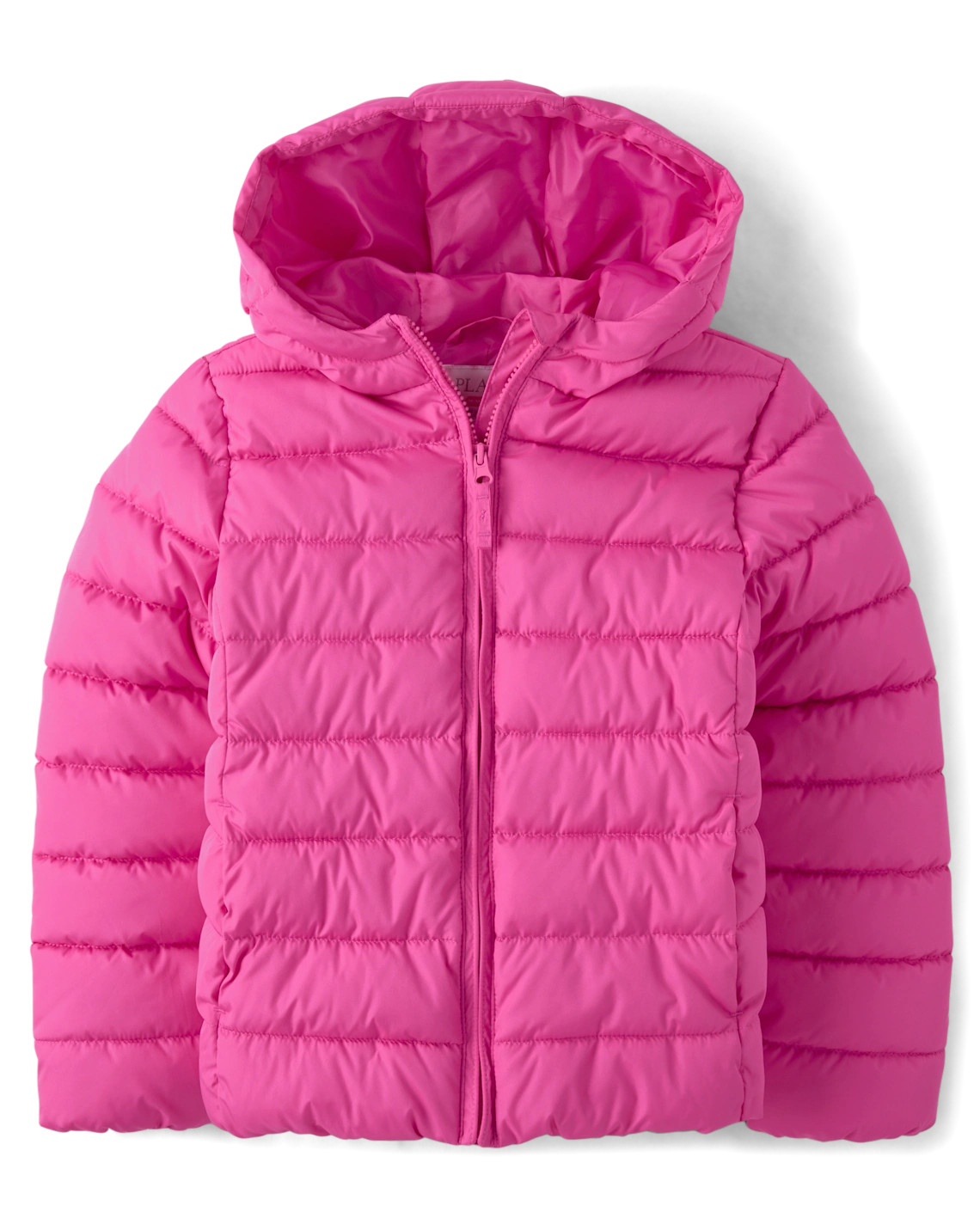 Girls Hooded Puffer Jacket - pink | The Children's Place