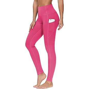 THE GYM PEOPLE Thick High Waist Yoga Pants with Pockets, Tummy Control Workout Running Yoga Leggi... | Amazon (US)
