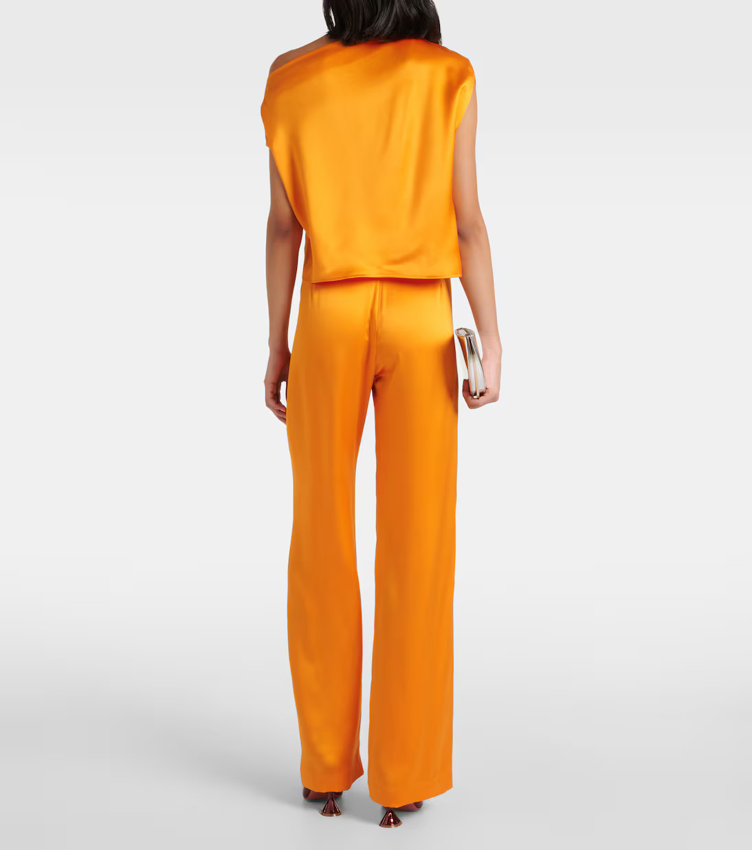 Draped one-shoulder silk top | Mytheresa (US/CA)