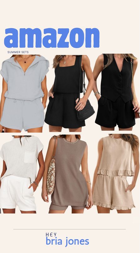 Summer sets, all from Amazon.




Summer outfits, shortsleeved tops, sleeveless tops, tank tops, spring outfits, summer shorts sets, shorts

#LTKfindsunder100 #LTKstyletip