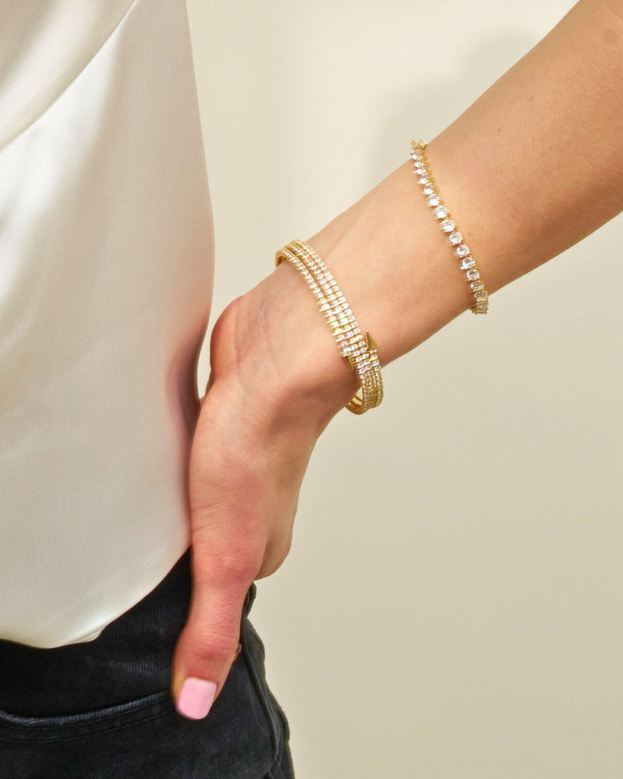 Rebel Pavé Coil Bracelet | Stella & Dot