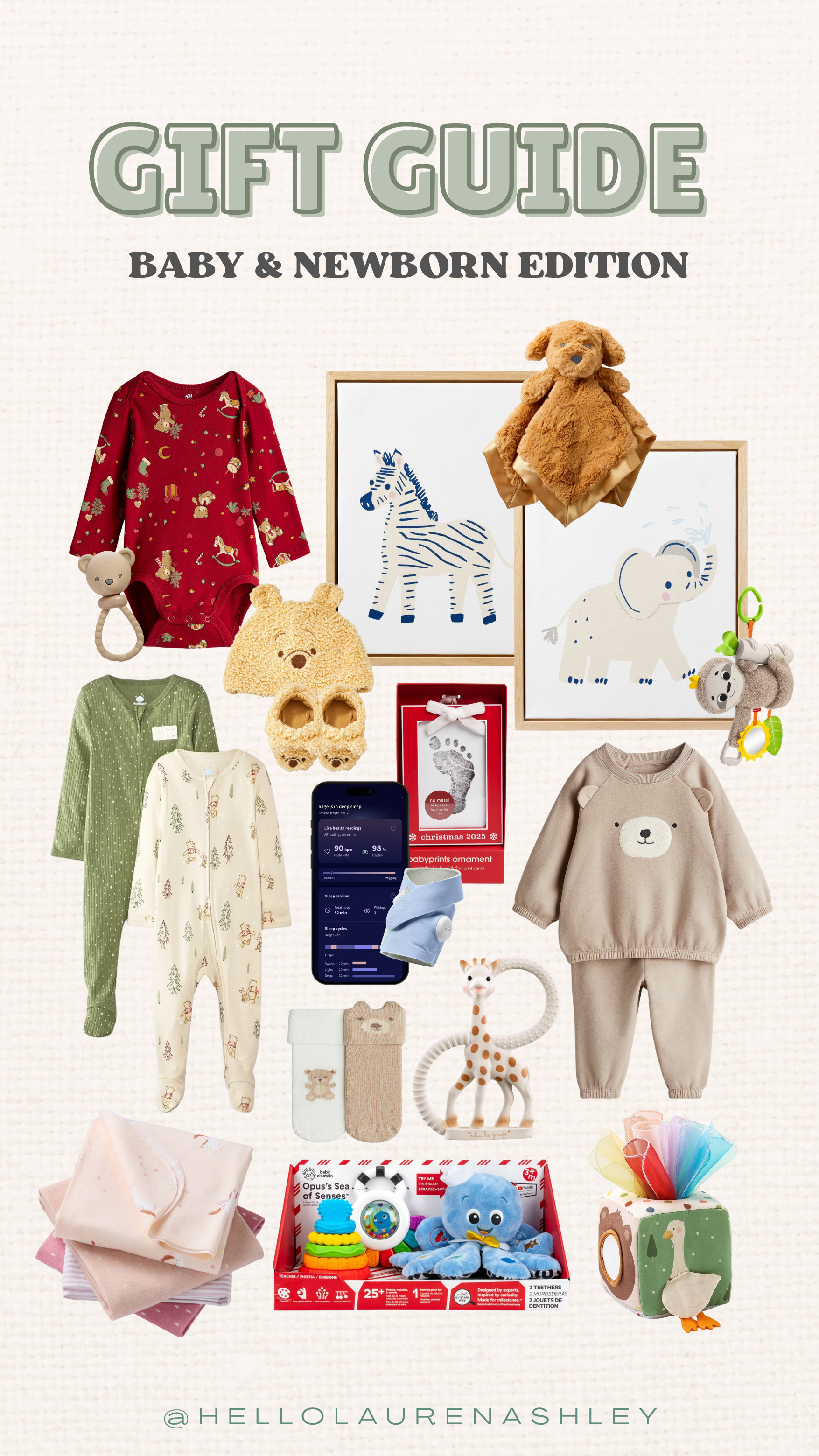 The ultimate newborn and baby gift guide for the little ones on your list! These thoughtful picks include soft organic onesies, cuddly stuffed animals, nursery art, and sensory toys that parents love.  💕
#babygiftguide #newborngifts #giftideas #babyfavors 

 #LTKGiftGuide #LTKHoliday #LTKBaby