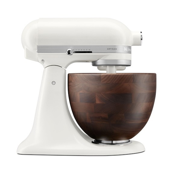 KitchenAid® Porcelain Artisan Stand Mixer with Walnut Bowl, 5-qt | Williams-Sonoma