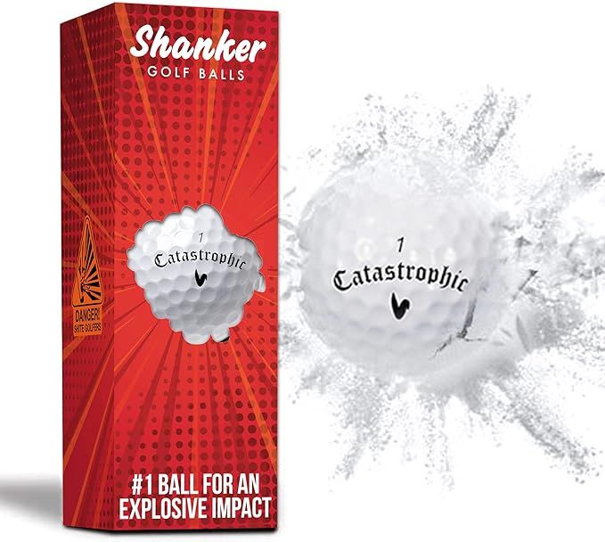 Shanker Golf Exploding Balls - Prank Balls That Explode on Impact - Funny Joke for Golfers (Sleev... | Amazon (US)