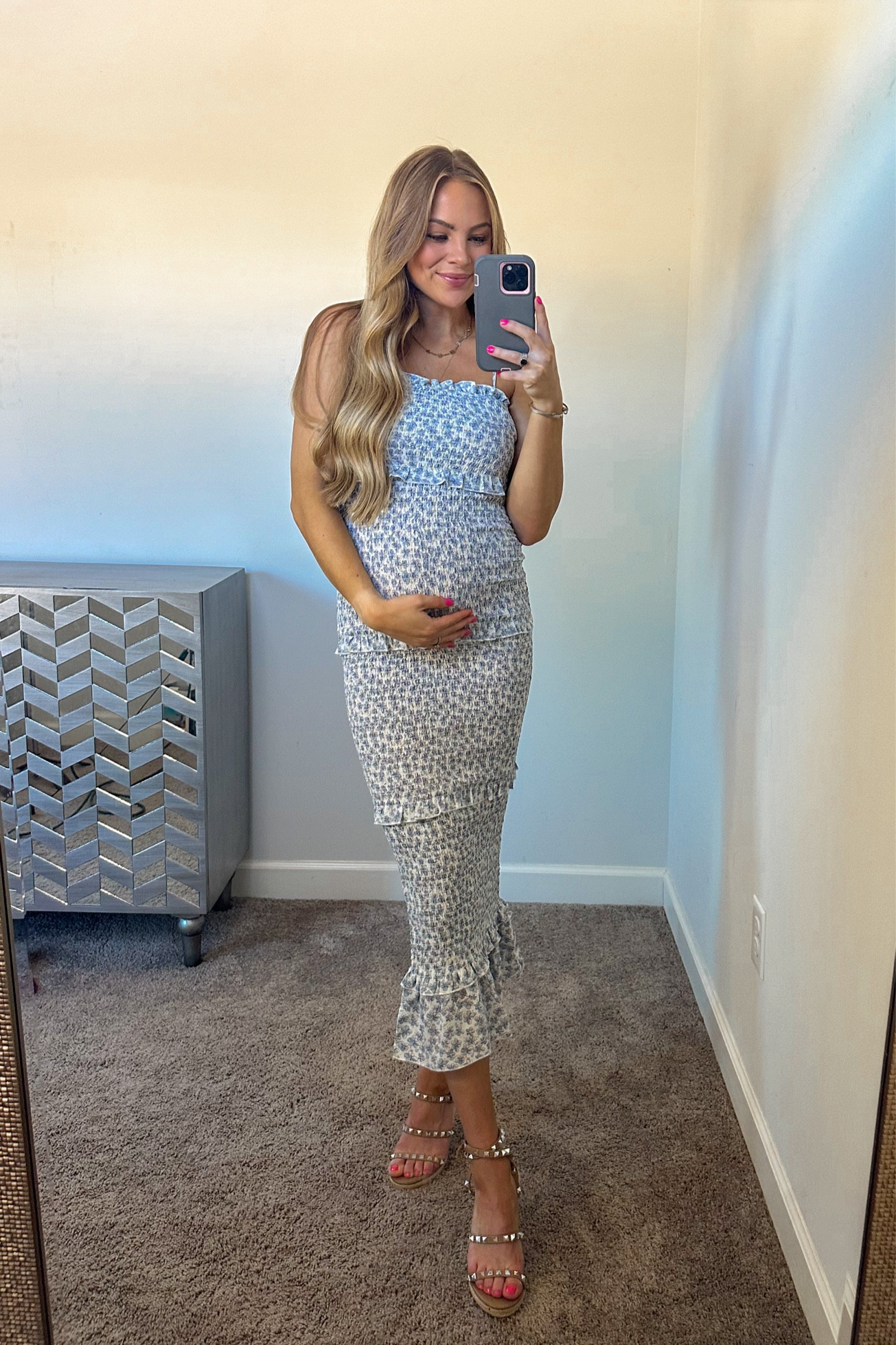 Blue baby shower dress
Gender reveal dress
Spring dress
Bump friendly 
Maternity
Pregnant outfit 
Kimberly25 for discount 
Blue floral dress 

#LTKbaby #LTKbump #LTKfindsunder100