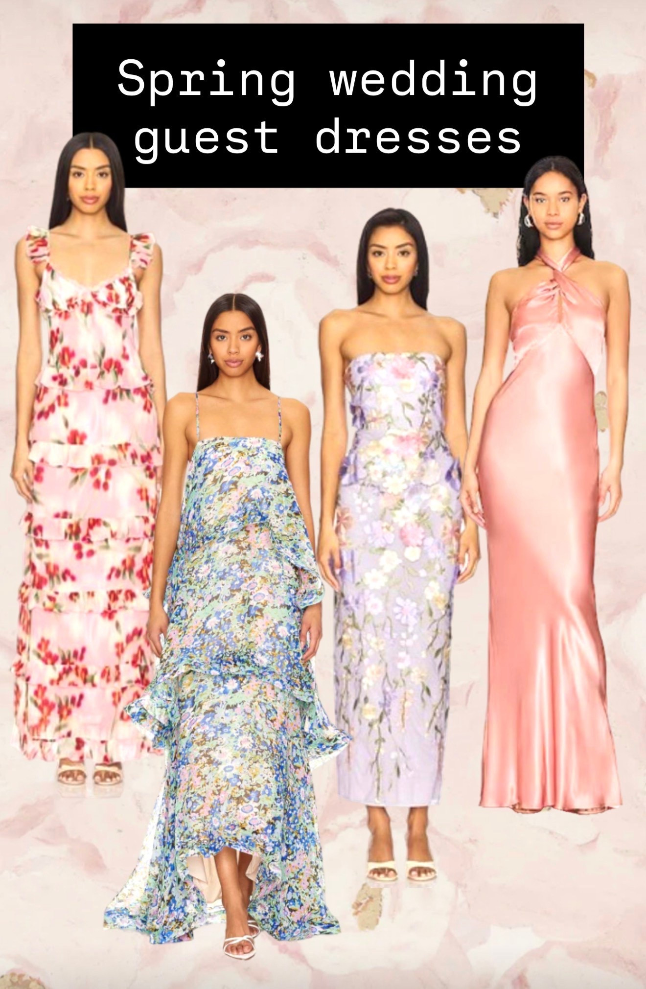 Mach spring wedding dress #maxiweddingguestdress