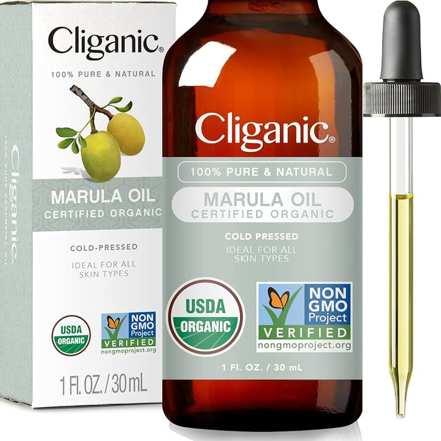 Cliganic Organic Marula Oil, 100% Pure - For Face & Hair | Natural Cold Pressed Unrefined | Amazon (US)