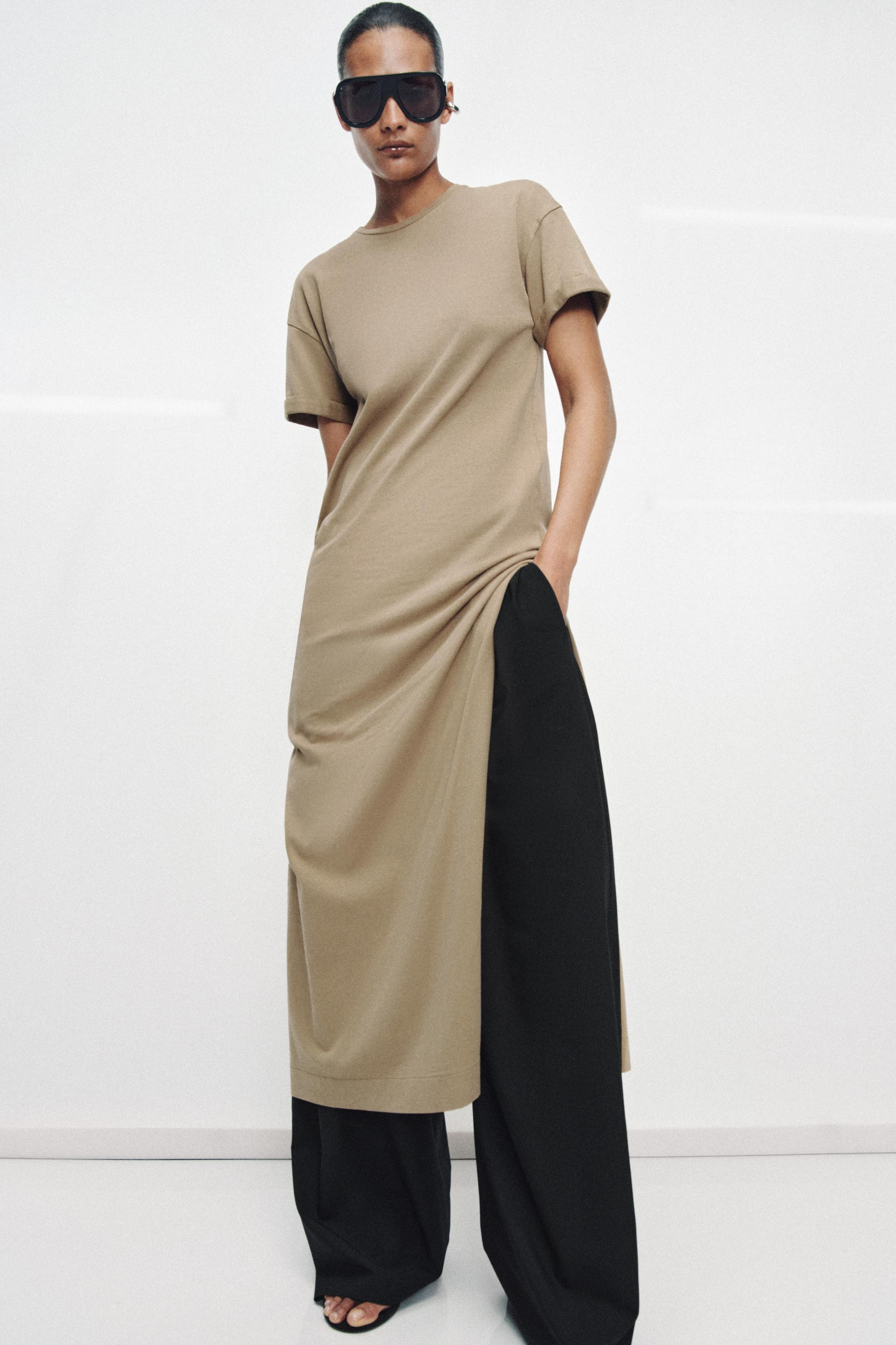 LONG DRESS WITH SLIT | Zara Canada