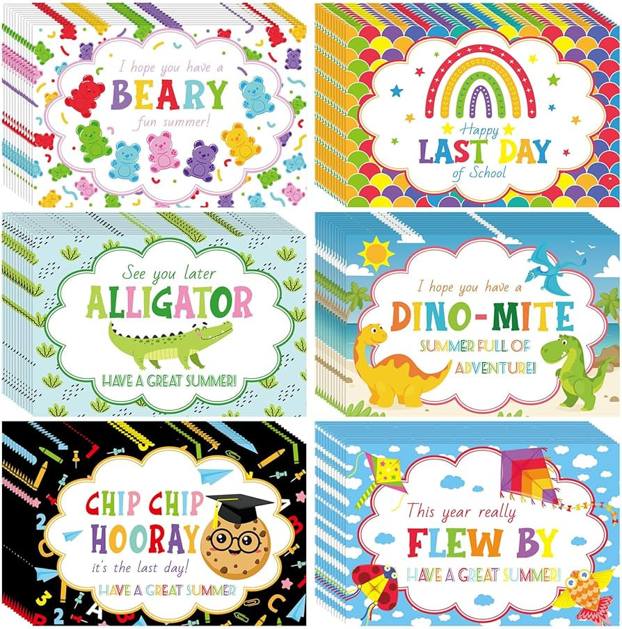 ReliThick 72 Pack Summer Fun Themed Last Day of School Postcards Have a Great Summer Blank Postca... | Amazon (US)