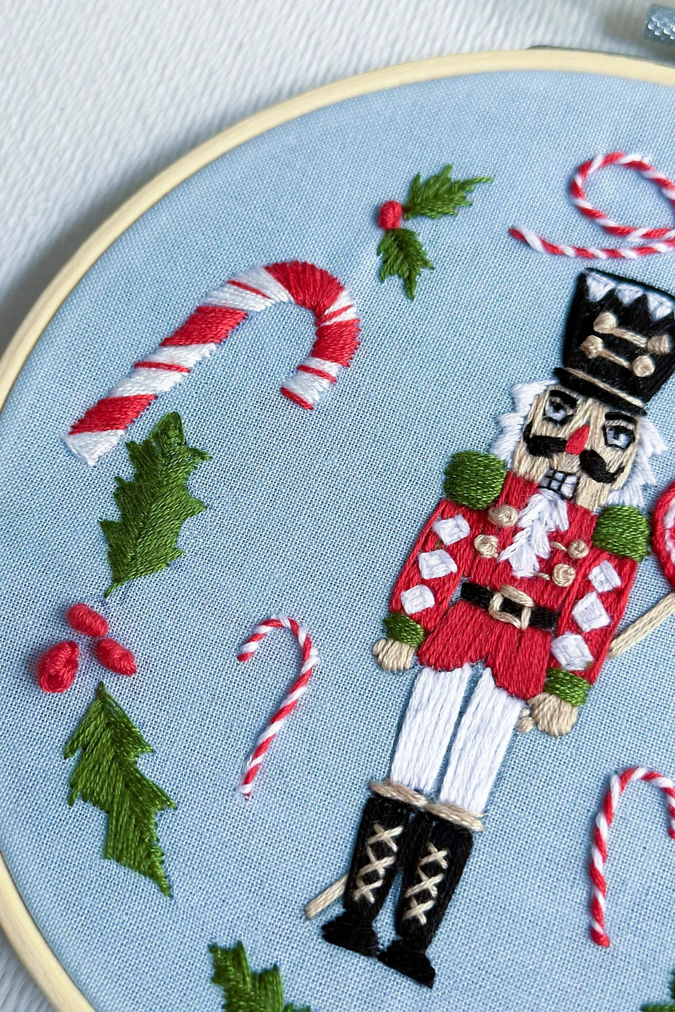 MakeBox & Co. Nutcracker Embroidery Kit | Anthropologie (US)