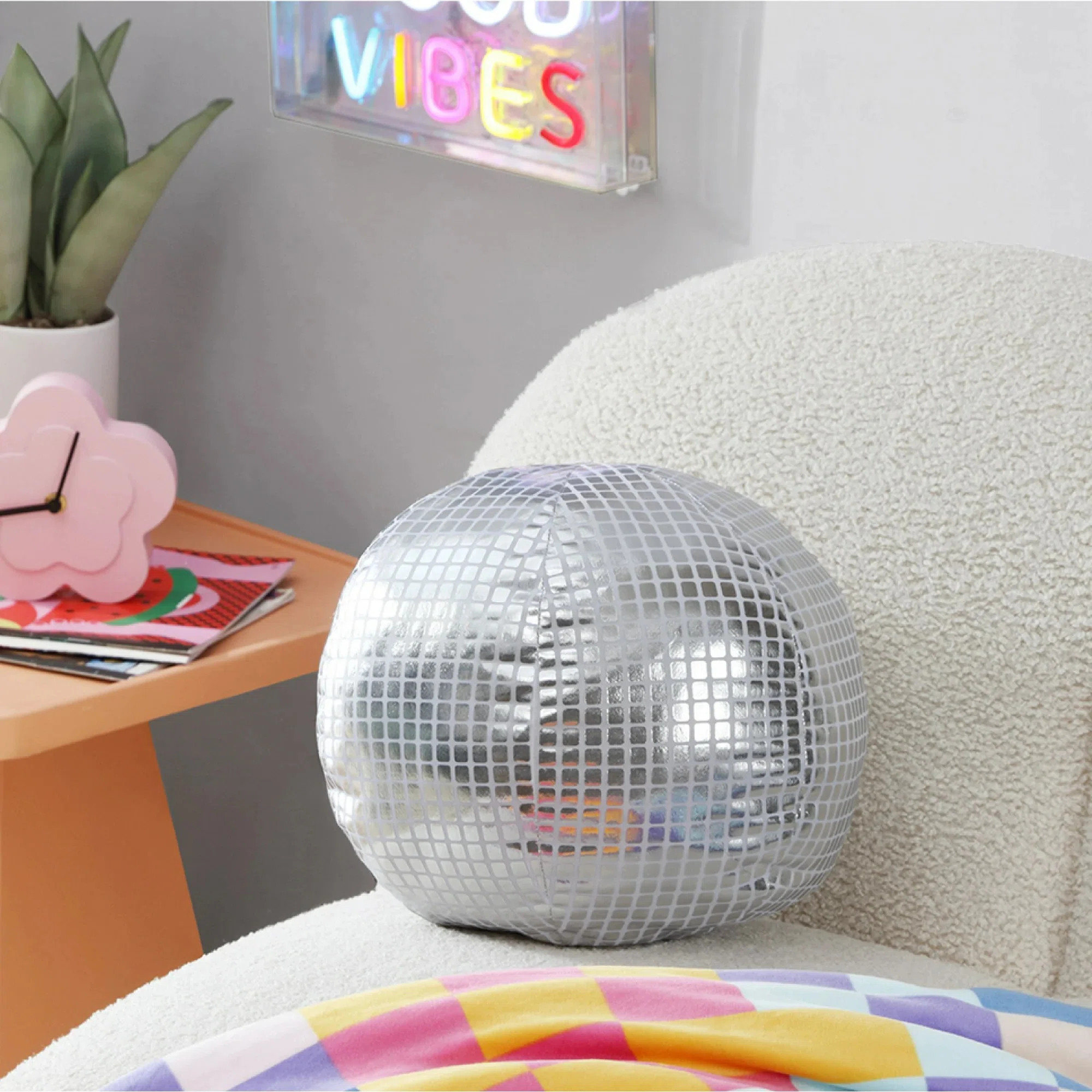Urban Lifestyle 12" Disco Ball Decorative Pillow | Wayfair North America