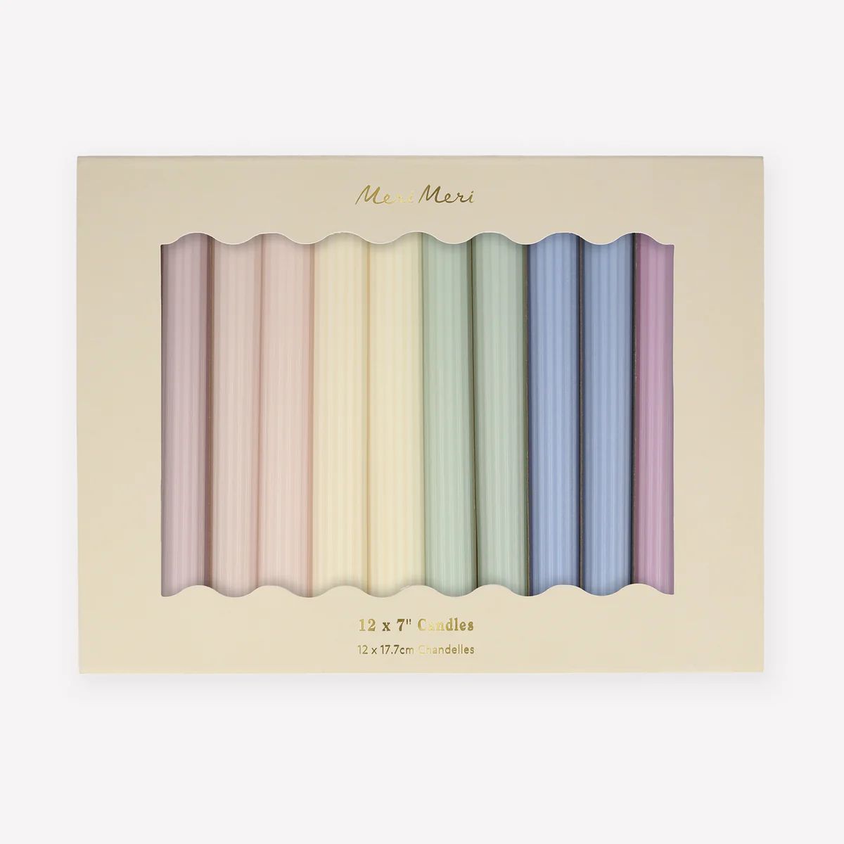 Pastel Table Candles (x 12) | Meri Meri