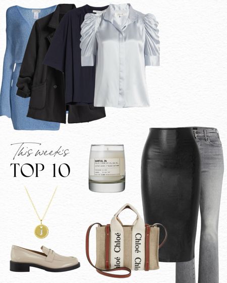 This week’s top 10 best sellers featuring one of my favorite faux leather pencil skirts, which is so flattering on! This Le Labo Santal 26 candle is also a household favorite and I gifted this candle to multiple people this year 😊 Lastly, one of my all time favorite jackets this Frank & Eileen Belfast jacket (SO cozy)!

#LTKSeasonal #LTKHoliday #LTKGiftGuide