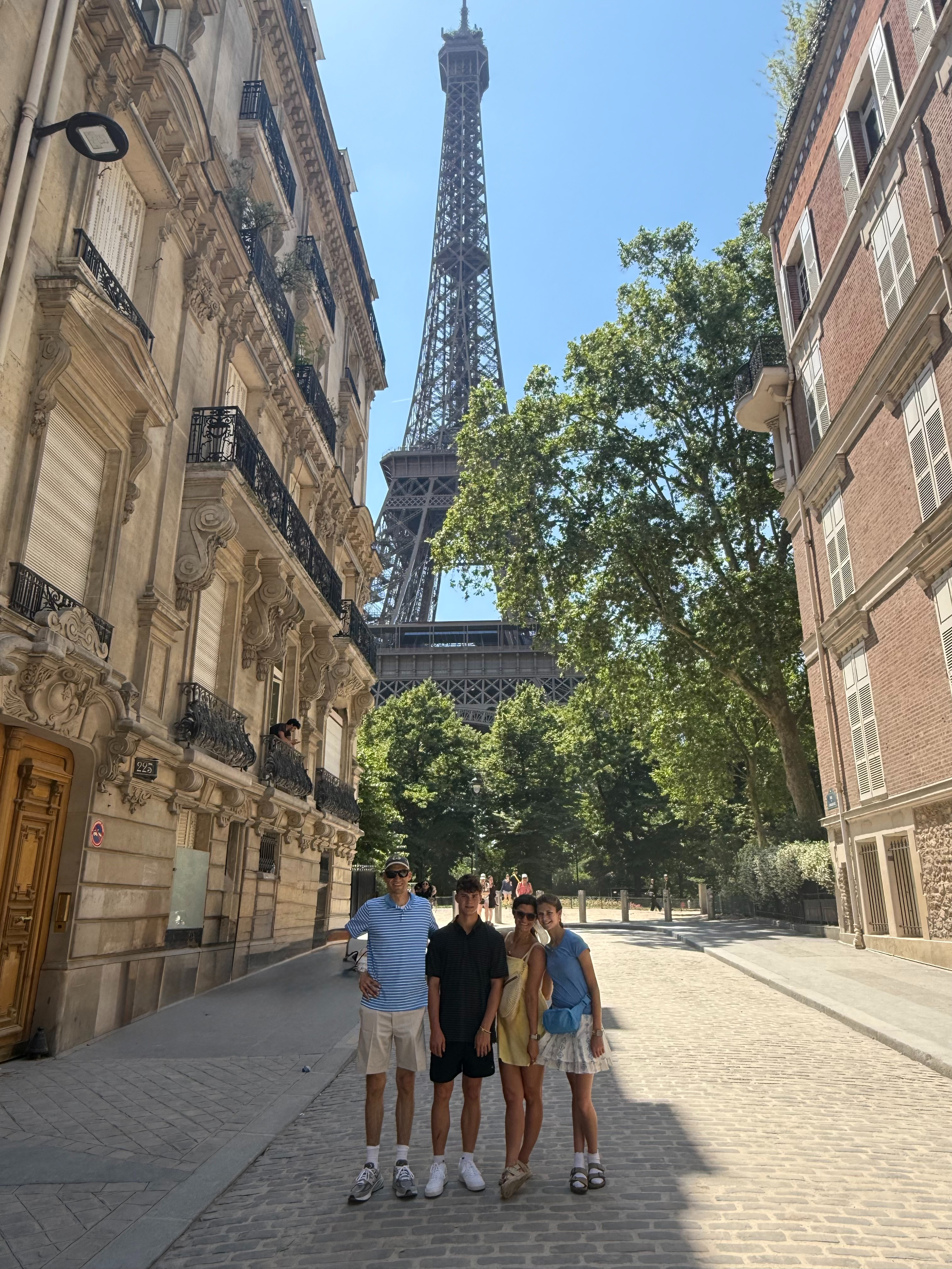 What we wore to visit the Eiffel Tower 

 