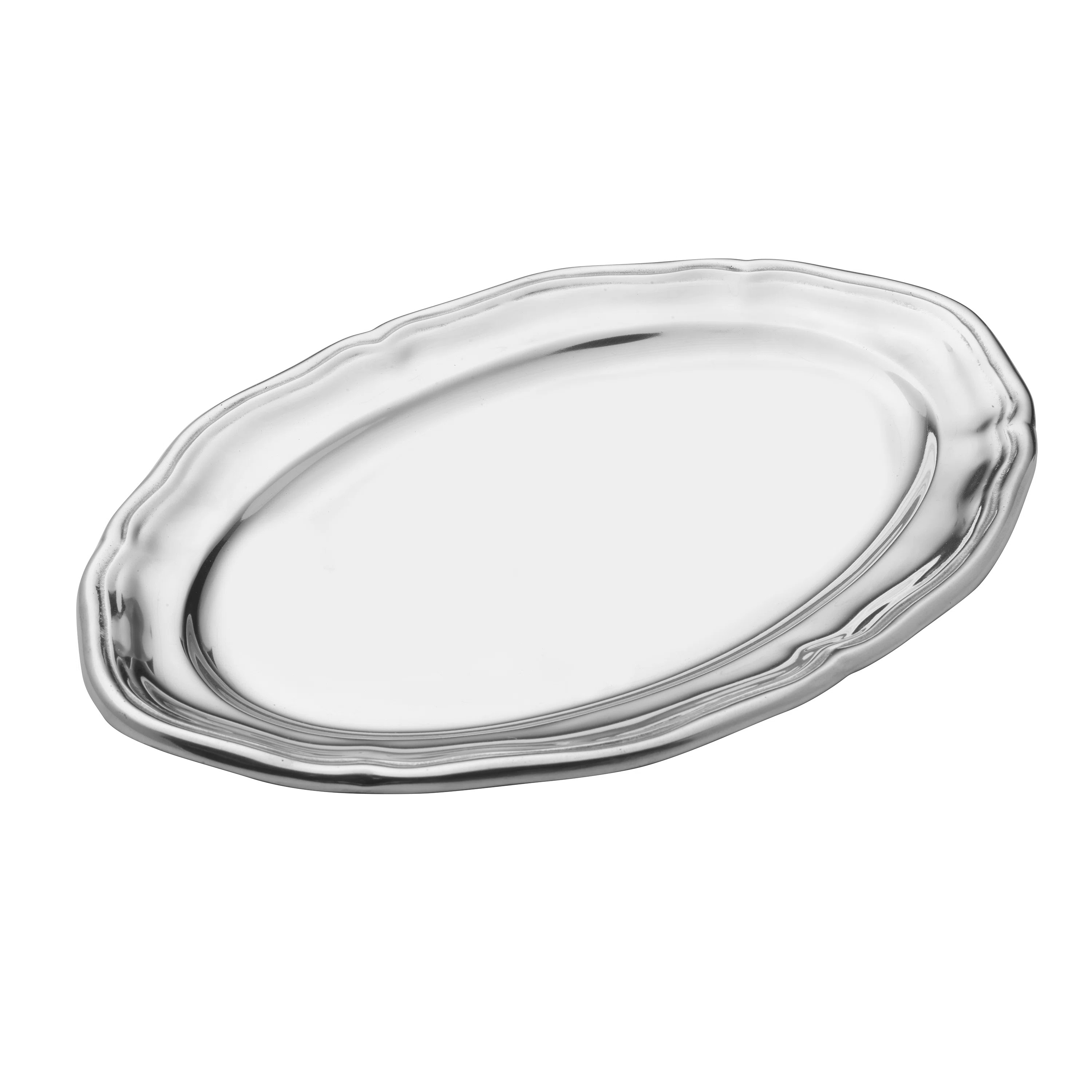 Wilton Armetale Queen Anne Large Oval Tray, 16.25 Inch | Wayfair North America