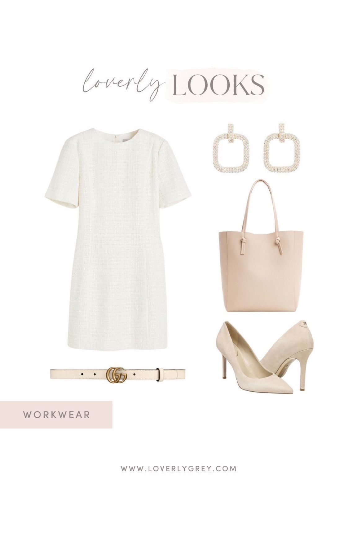 Stunning white workwear look perfect for spring! I love adding a belt and cute tote to complete the look! 

#LTKFind #LTKSeasonal #LTKworkwear