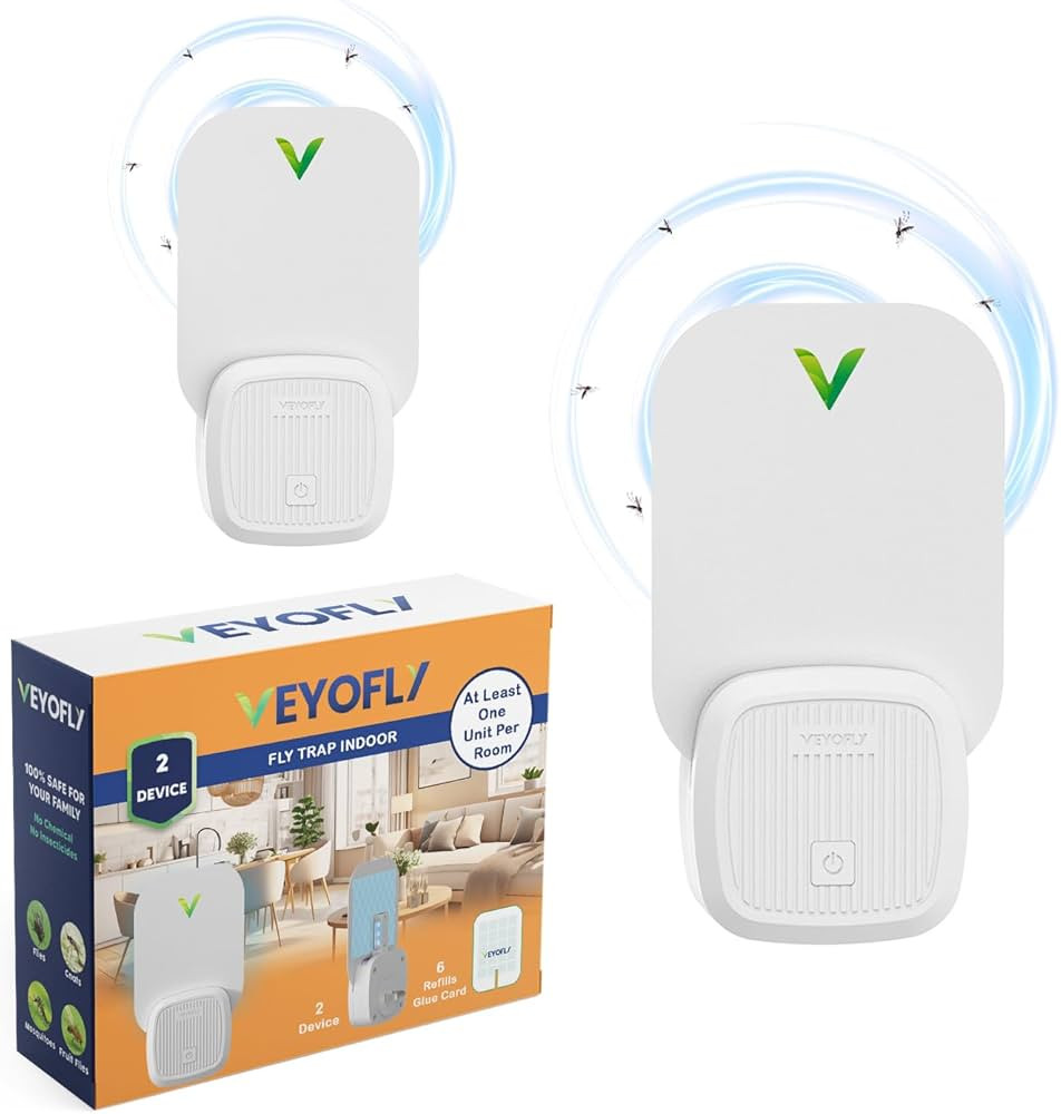 VEYOFLY Fly Trap, Plug in Flying Insect Trap, Fruit Fly Traps for Indoors- Safer Home Indoor- Bug... | Amazon (US)