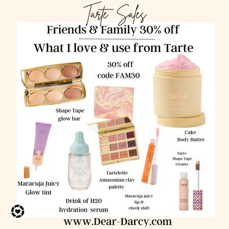 The Tarte sale
30% off

Some of my all time favorites and some new!!
Eyeshadow pallets
Serum,
Creamy concealer 
Body butter
Bronzer
Lip gloss

Some big viral make up must haves as well.


#LTKSeasonal #LTKSale #LTKbeauty