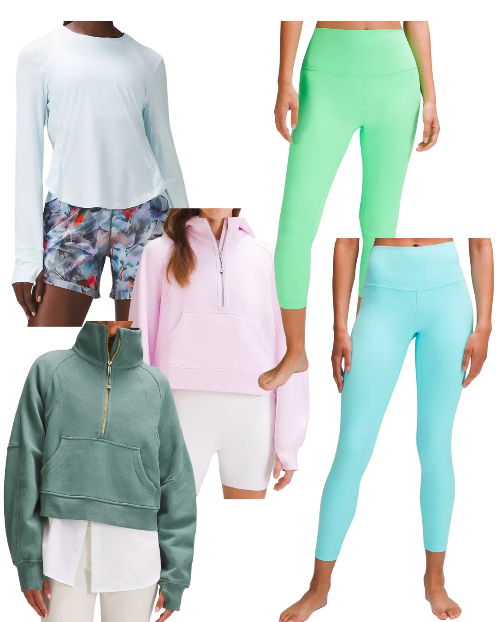 So many fun new pastel color choices at Lululemon — daily edit cover from Found by Em