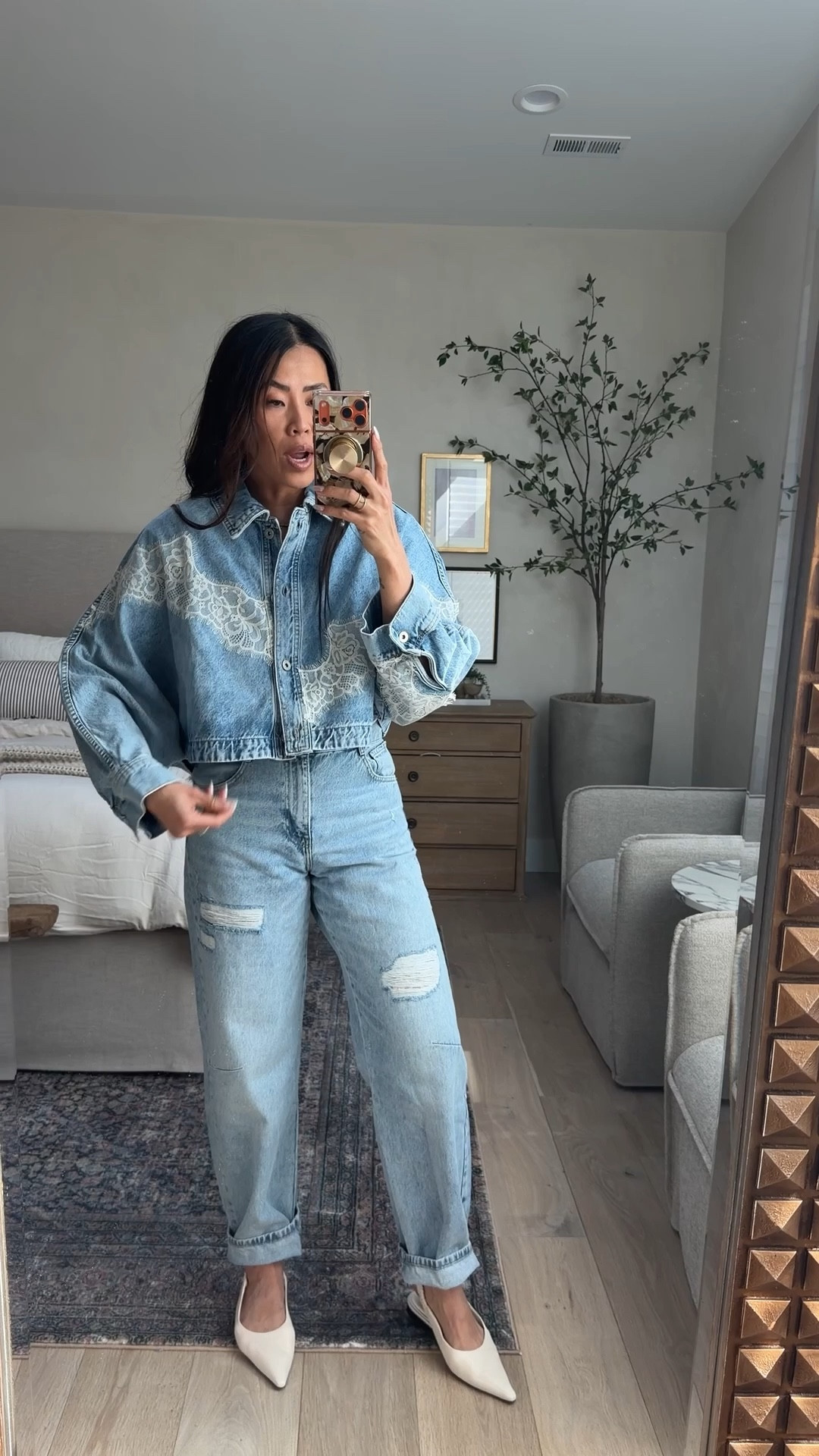 Zara jacket - M/L
Denim - 28/6