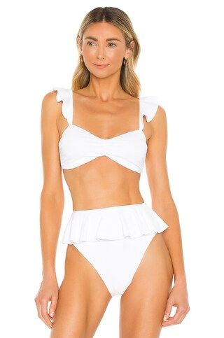 BEACH RIOT Poppy Bikini Top in White from Revolve.com | Revolve Clothing (Global)