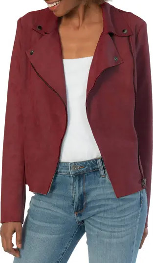 Milana Faux Suede Moto Jacket | Nordstrom