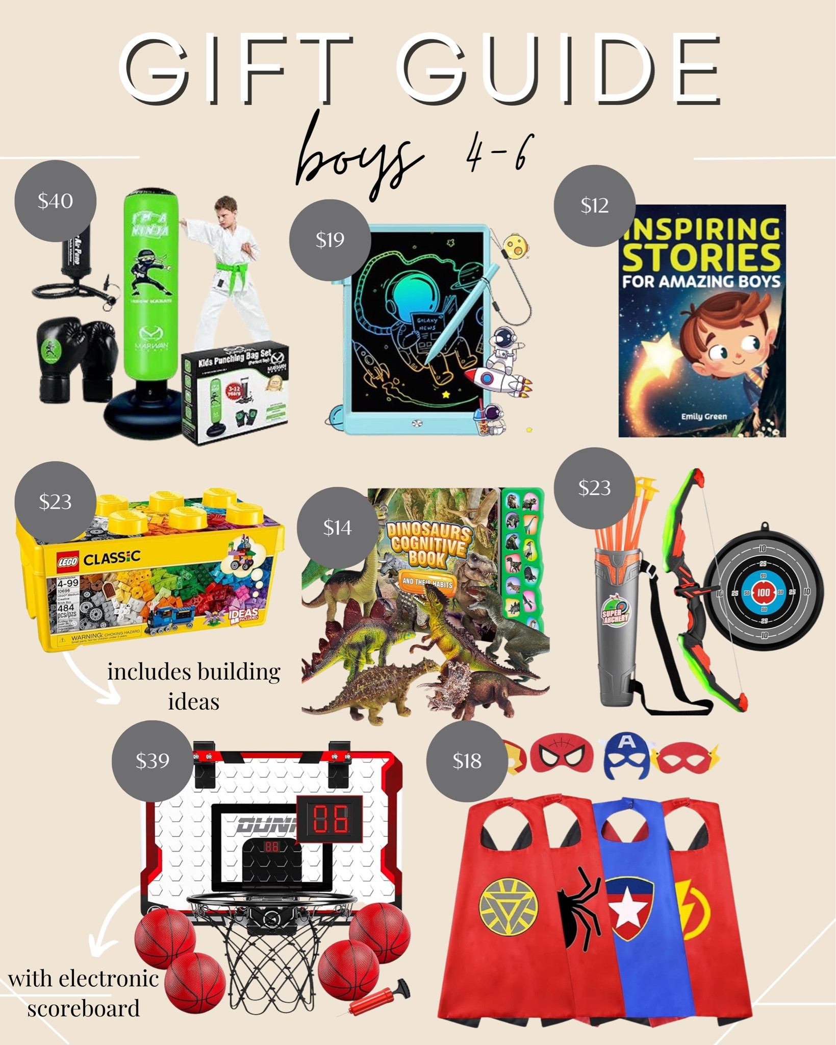 Gift Guides: For Boys 4-6

#LTKHoliday #LTKkids #LTKGiftGuide