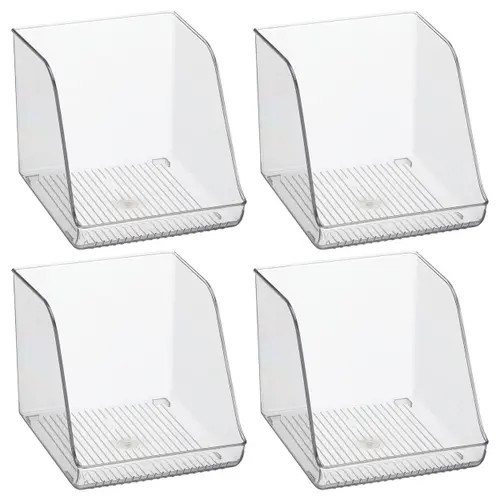 iDesign Plastic Water Bottle Organizer for Fridge Clear Bottle Holder for Kitchen and Pantry 4-Pack at Nordstrom | Nordstrom