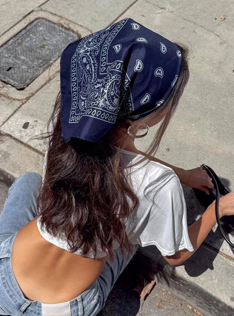 Fast Life Bandana Navy | Princess Polly US