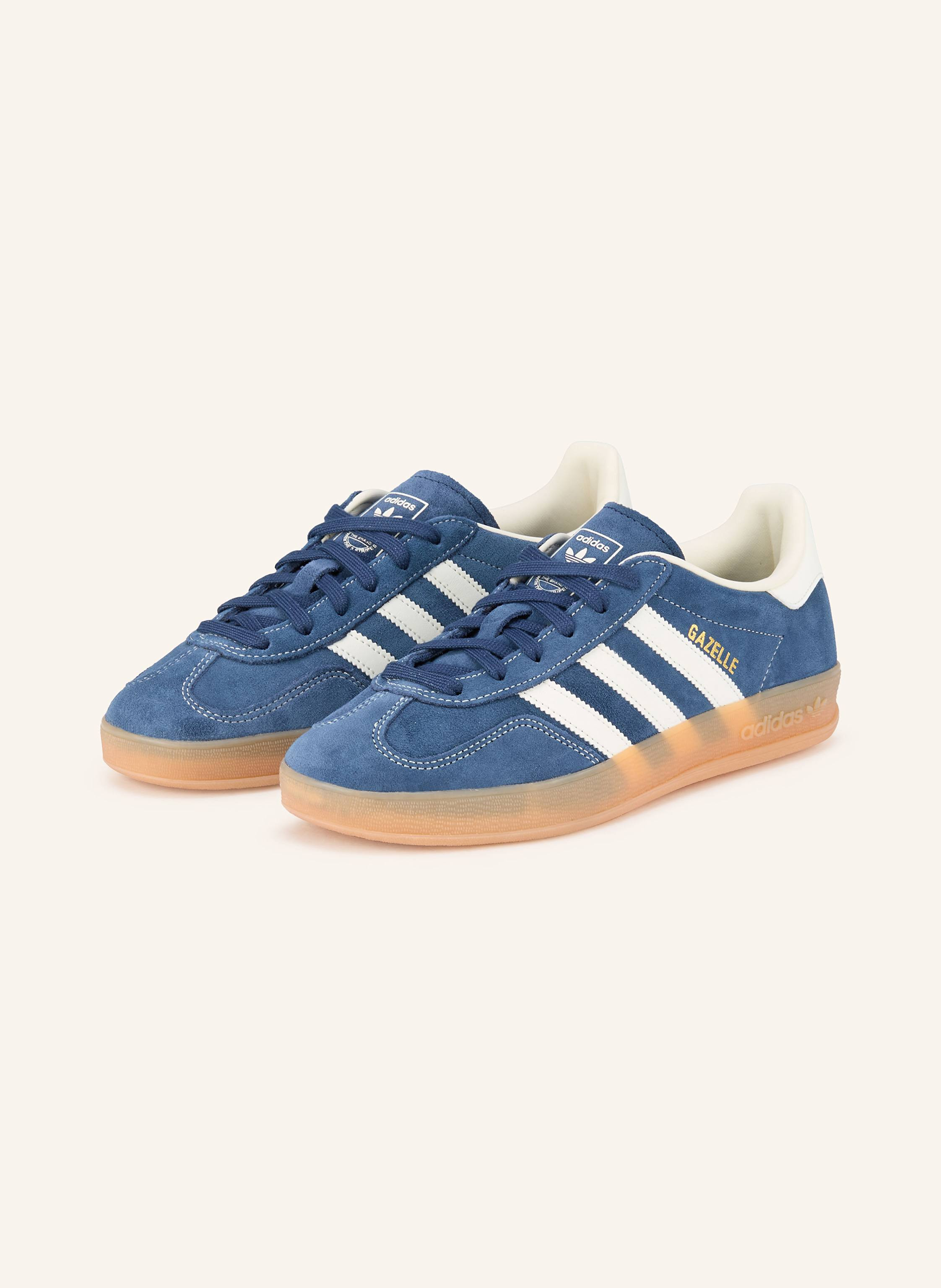 adidas Originals Sneaker GAZELLE INDOOR in dunkelblau / weiss | Breuninger (DACH)