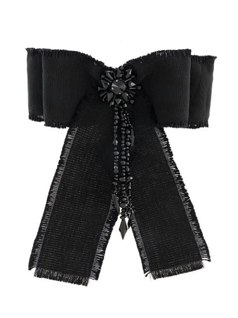 large grosgrain bow brooch | FarFetch US