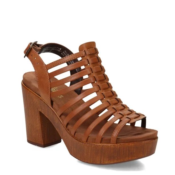 White Mountain Women's Astonish Strappy Platform Sandal | Walmart (US)