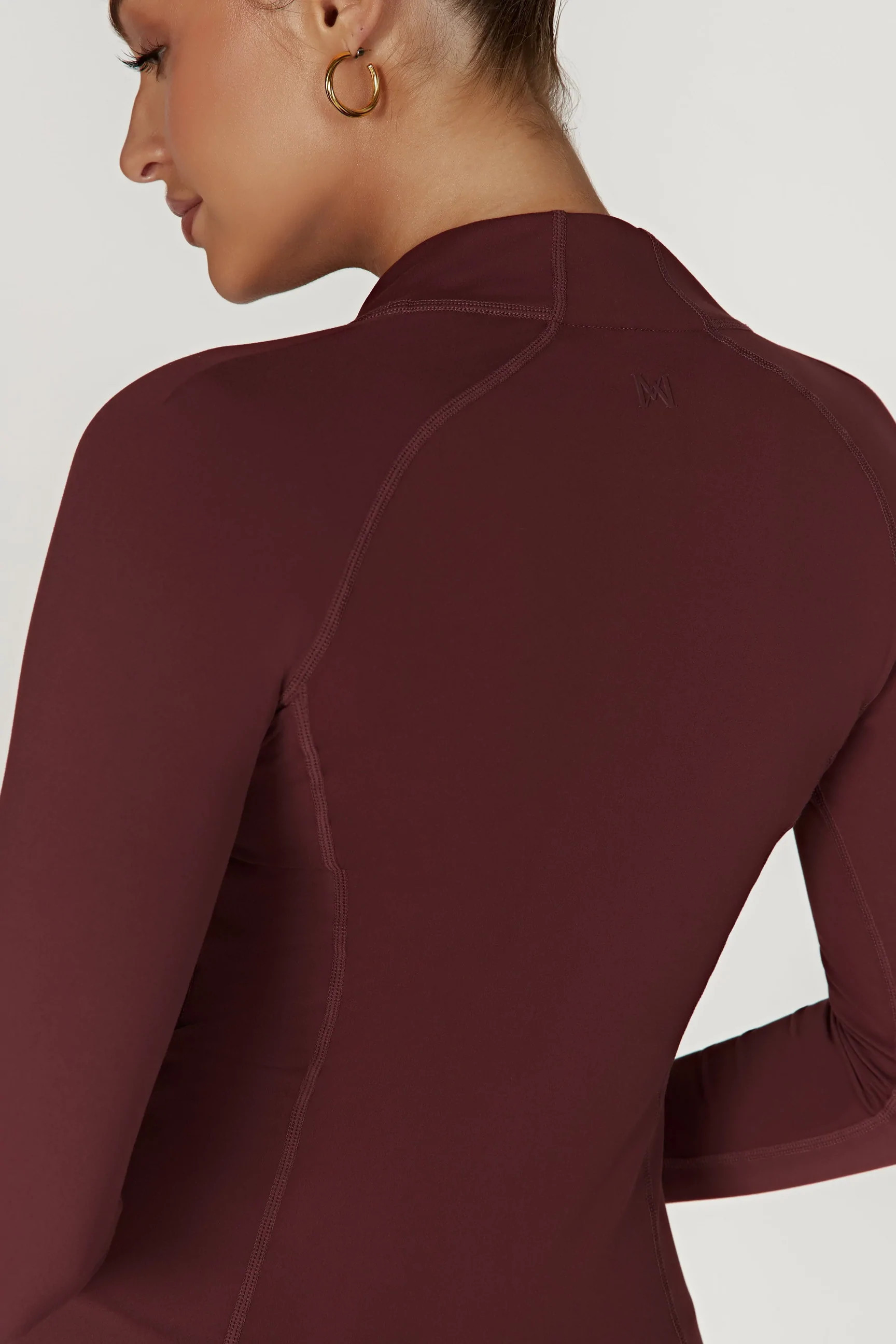 Luna Zip Up Jacket - Mahogany | MESHKI US