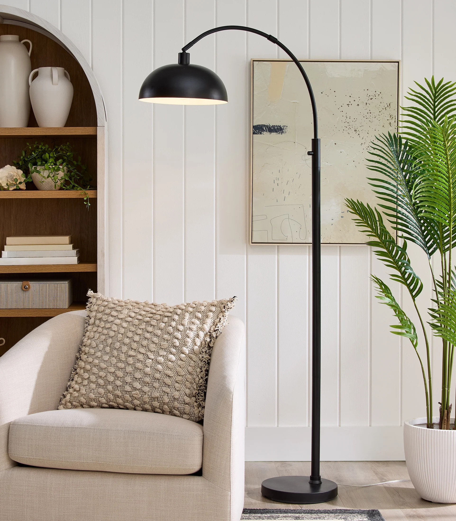 Better Homes & Gardens Black Finish Arch Dome Floor Lamp | Walmart (US)