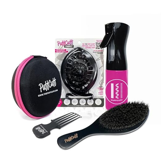 PuffCuff | Starter Kit | For Natural, Curly, Kinky, Textured, Locs, and Braided Hair | Painless, ... | Amazon (US)