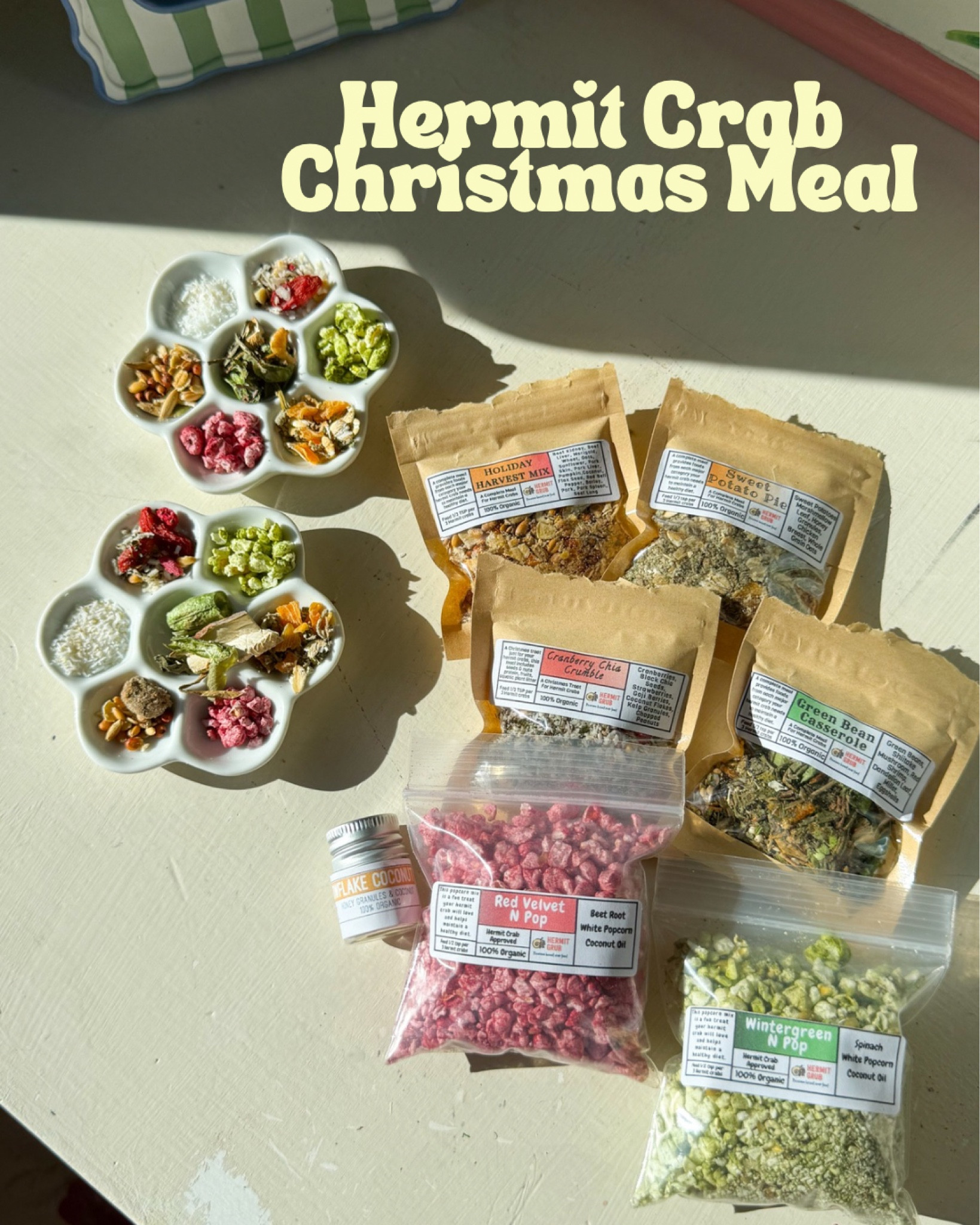 Holiday meal for your hermit crabs 