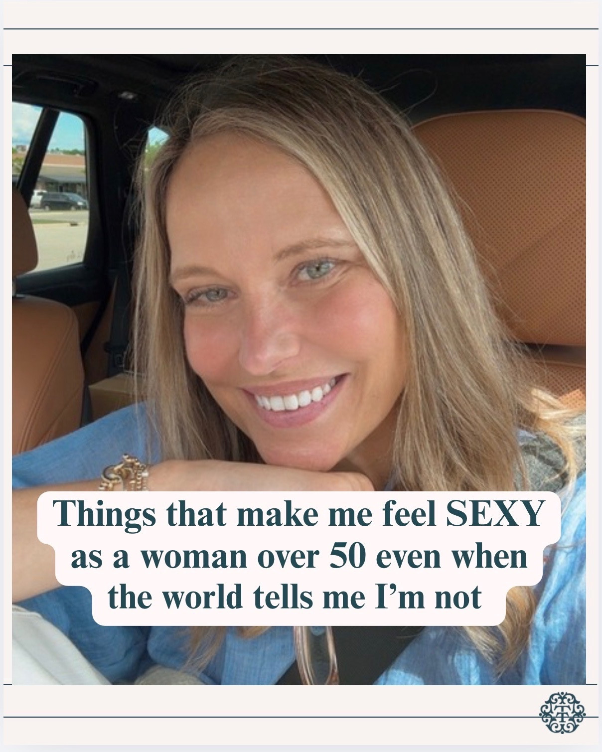 Swipe through to see what made my list of things that make me feel sexy as a woman over 50! s

#LTKOver40 #LTKMidsize #LTKSaleAlert