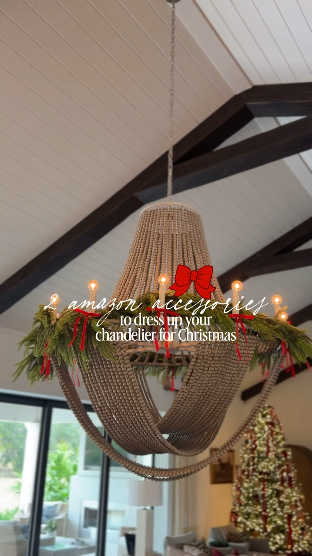 2 affordable Amazon accessories you can add to your chandelier (or many places, really) to feel extra festive! For me, the dining table is the heart of the space for Christmas. So I like it to feel extra special. These are items you can use year after year and they won’t break the bank. This pack of bows comes with 24 and in tons of colors. I used the 2 pack of 6 ft garlands for my extra large chandelier, but they come in several sizes and are literally the BEST PRICE I’ve seen on real touch garland! Amazing quality- I have them several places in my house & you literally won’t believe the price (& on sale extra right now!)

Comment “LINKS” & I’ll drop them in your inbox! 📲🎄❤️

#LTKFindsUnder50 #LTKHoliday #LTKSeasonal
