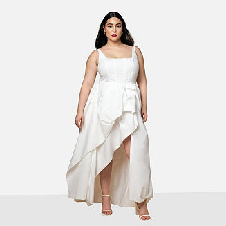 Plus Size Magnolia Corset Hi Lo Maxi A Line Dress | Macy's